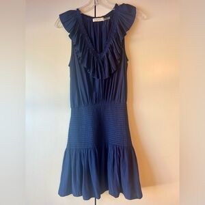 Ramy Brook Navy Ruffle Dress